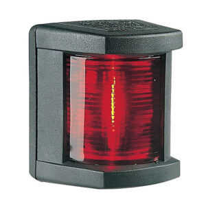 Red square reflector with black casing