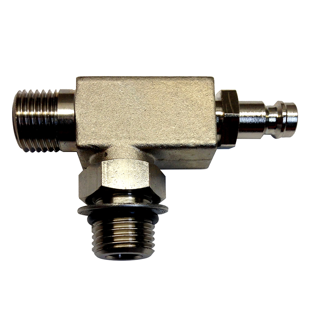 Metal plumbing T-joint connector