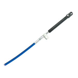 Blue Morse throttle cable with handle attachment