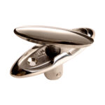 Stainless steel folding boat cleat, 50 lbs max.