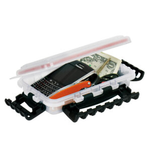 Waterproof case with phone, money, and knife