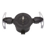 Black motor with handles on white background.