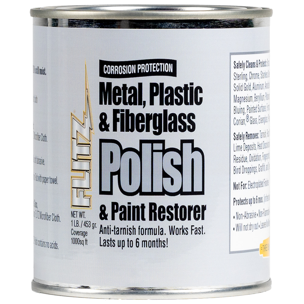Metal plastic fiberglass polish paint restorer can