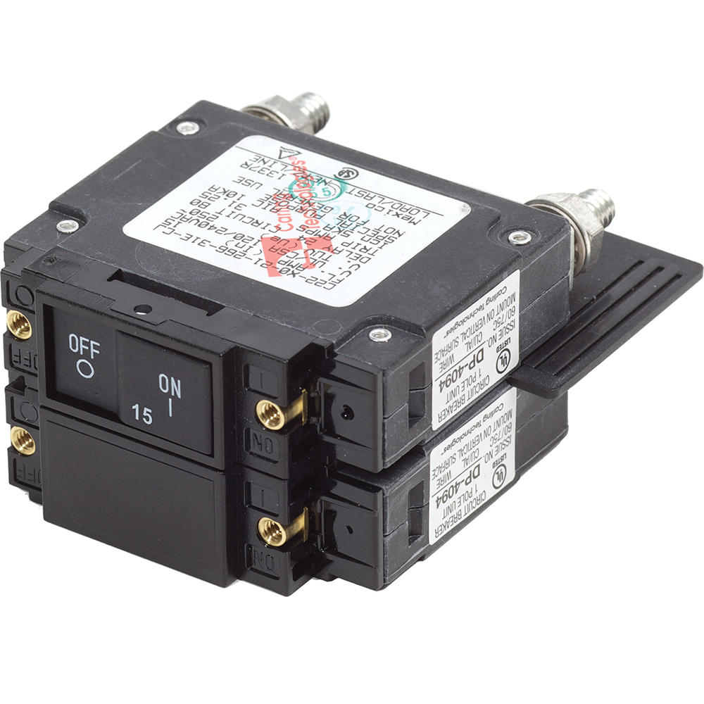 Electrical circuit breaker with labeled switches