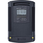 Marine battery charger with display and controls.