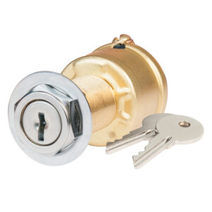 Cylinder lock with two keys