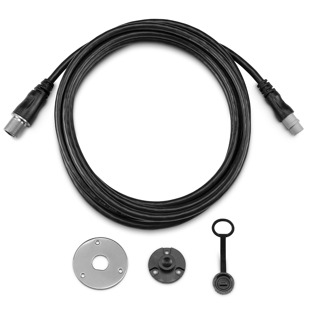 Cable with connectors and mounting parts.