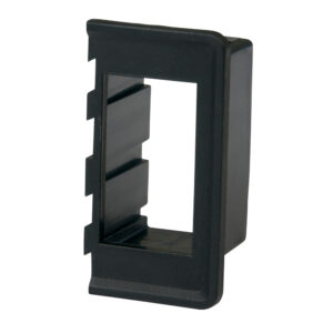 Black rectangular plastic wall plate bracket