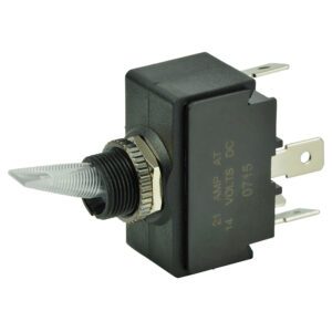 21A toggle switch with metal and plastic parts