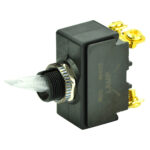 Industrial toggle switch with mounting hardware