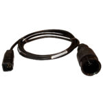 Black power cable with connectors