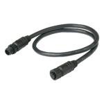 Black waterproof electrical connector cable