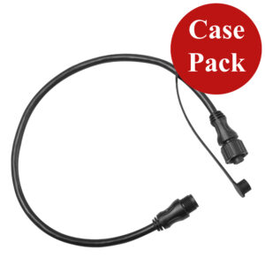 Black extension cord with connectors, case pack included.