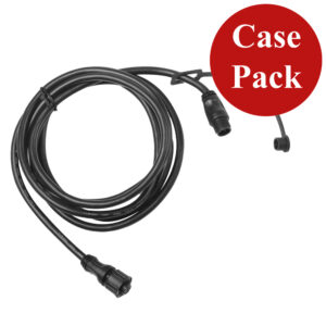 Black extension cable with connectors, case pack