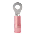 Pink insulated ring terminal connector