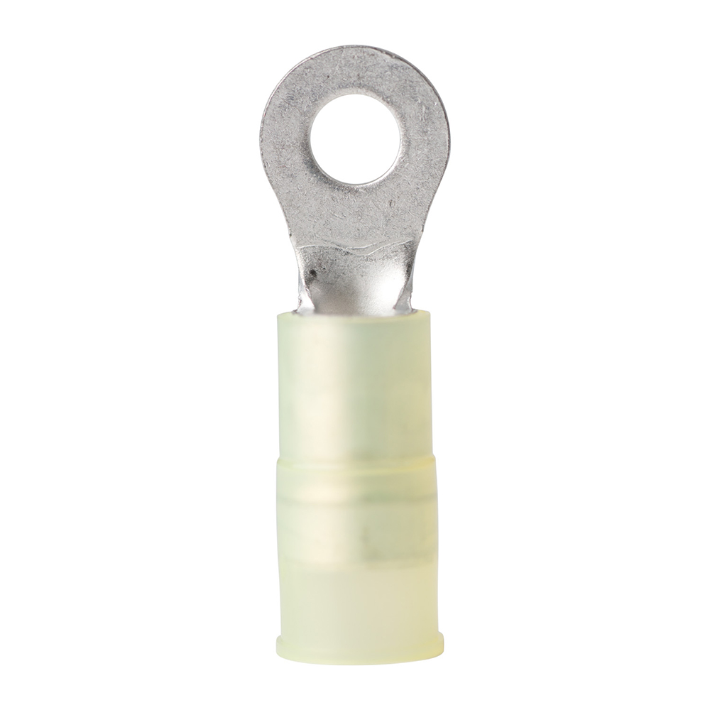 Insulated ring terminal connector, yellow sleeve