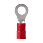 Red insulated wire terminal connector