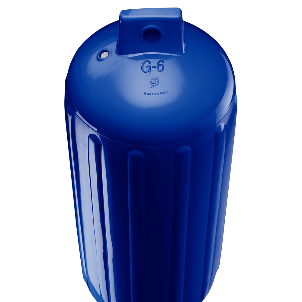 Blue G-6 cylindrical object, made in USA.