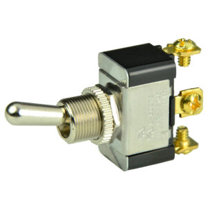 Metal toggle switch with screw terminals