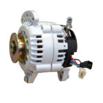 White car alternator with wires