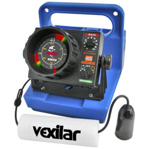 Vexilar fish finder electronics device with display.