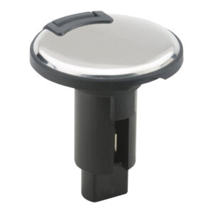 Chrome-plated automotive cigarette lighter assembly