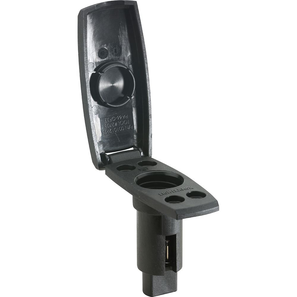 Black plastic car electrical connector plug