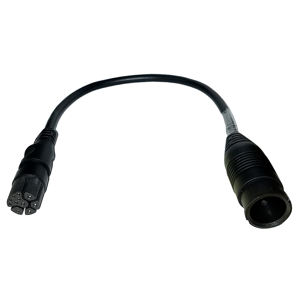 Black electrical cable with round connectors