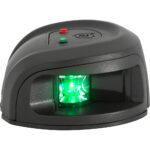 Black infrared barcode scanner with green light