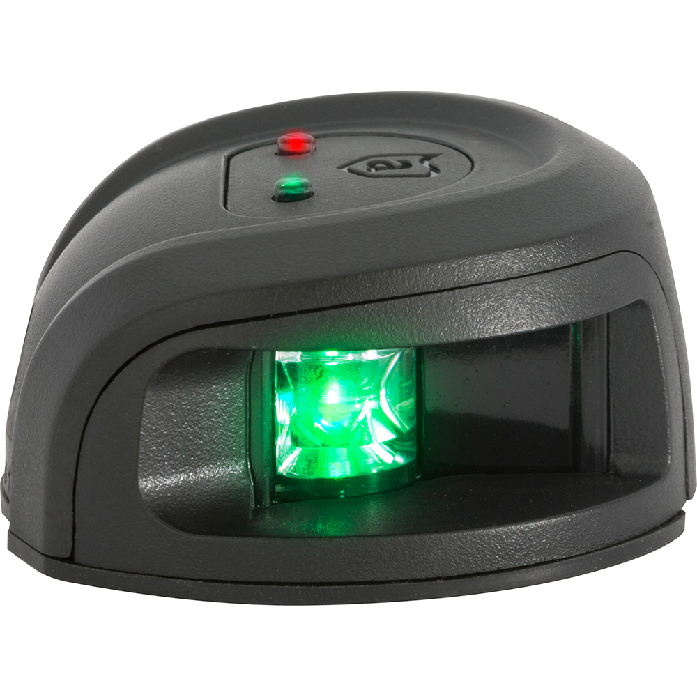 Black infrared barcode scanner with green light