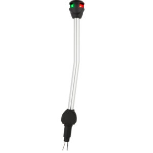 Bicolor LED light on long pole.