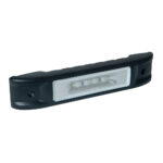 LED strip light, black casing.