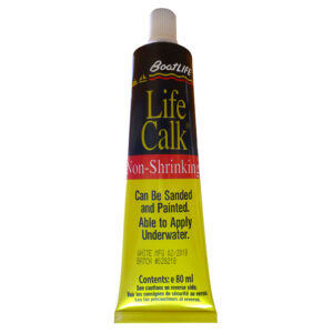Life Calk non-shrinking sealant tube.