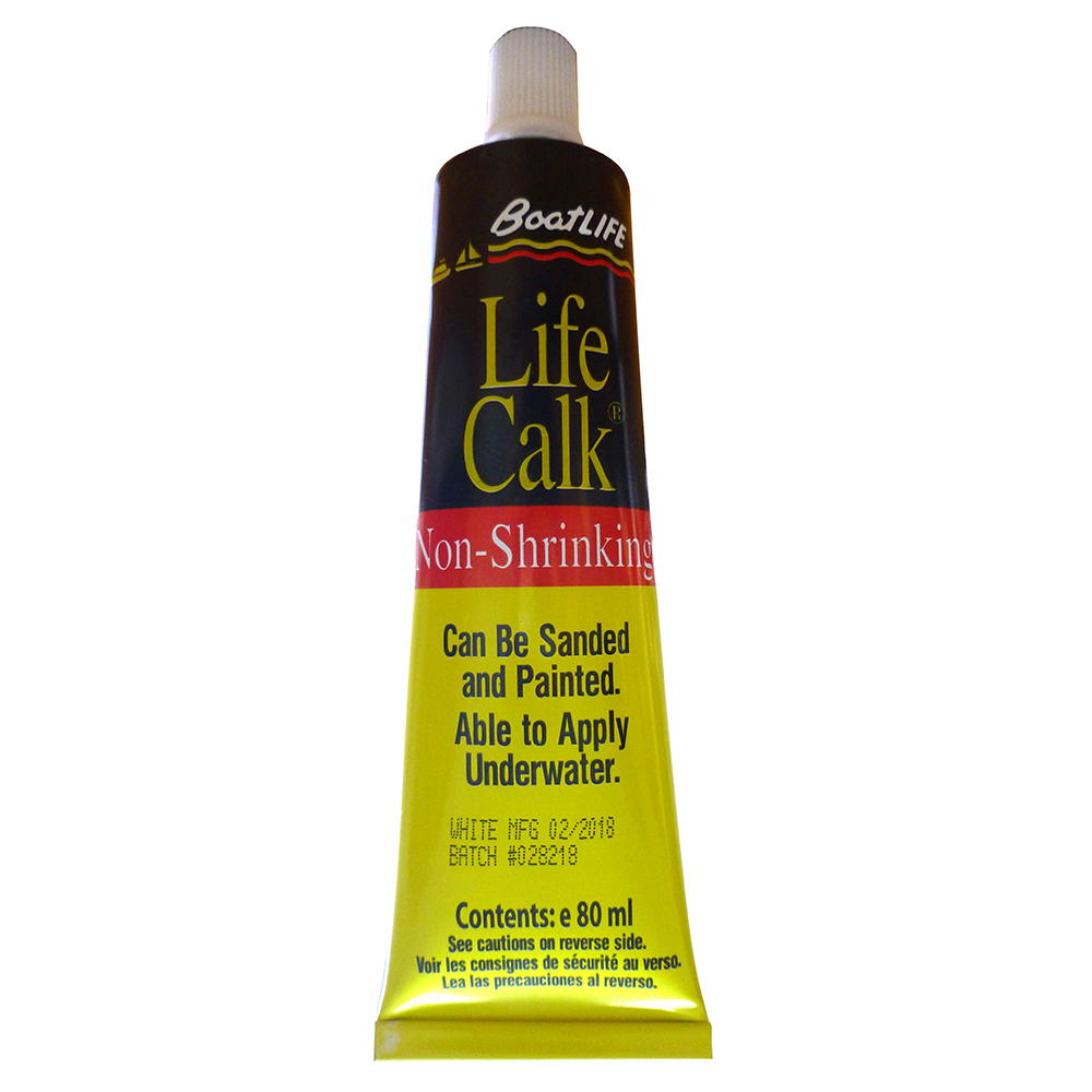 Life Calk non-shrinking sealant tube.