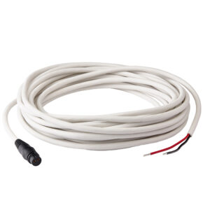 Coiled gray electrical cable with connectors