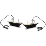 Black suspension system components with cables