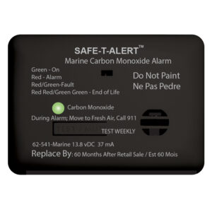 SAFE-T-ALERT marine carbon monoxide alarm panel