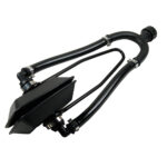 Black car engine oil separator component