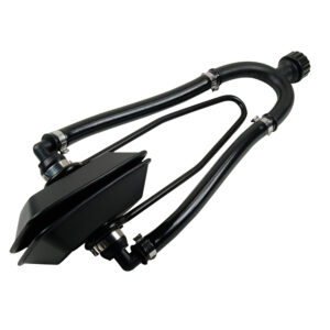 Black car engine oil separator component