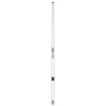 White vertical antenna on white background