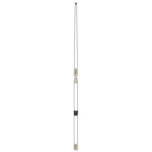 White vertical antenna on white background
