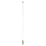 White fiberglass antenna with metal base