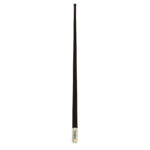 Black rubber duck antenna for improved signal reception.