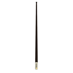 Black rubber duck antenna for improved signal reception.