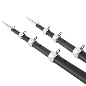 Carbon fiber telescopic fishing outriggers