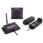 Raymarine marine audio equipment set.