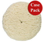 Round white wool polishing pad case pack