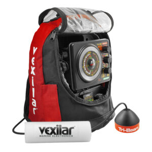 Vexilar marine electronics fish finder and accessories.
