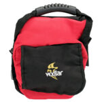 Red and black Vexilar carrying case