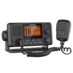 Garmin marine radio with handset and display